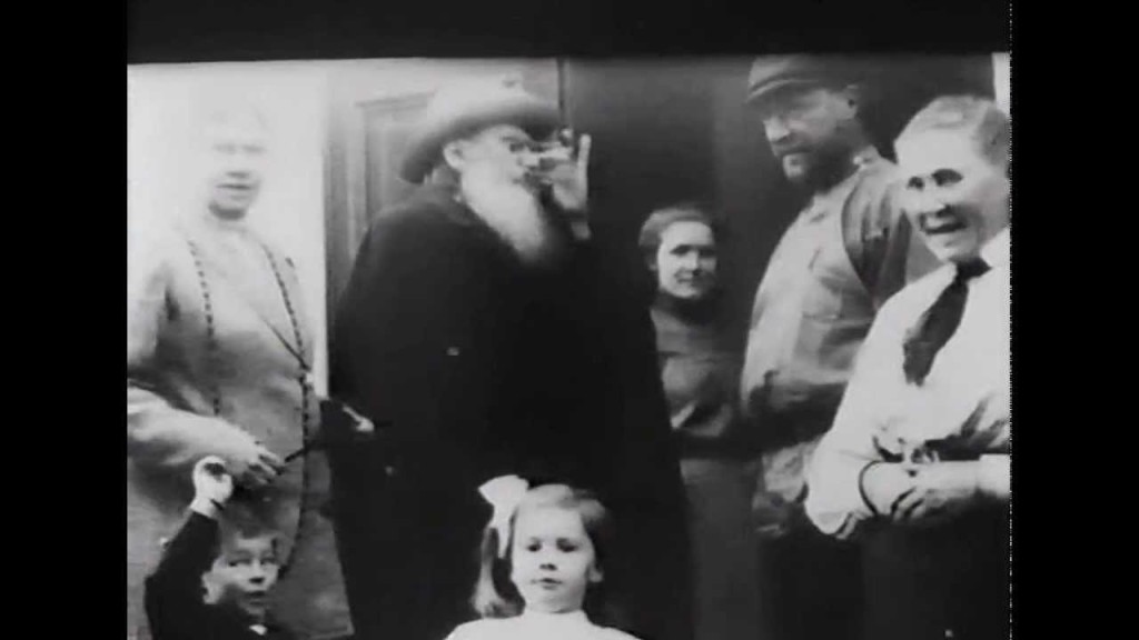 Фрагмент кинохроники Льва Толстого 1908-1910гг.